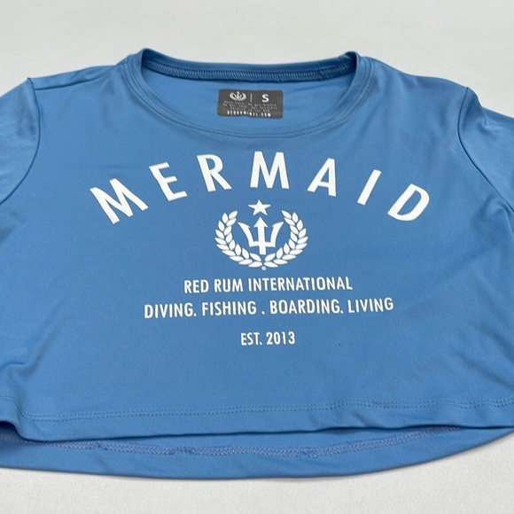 Mermaid Red Rum International Dri-Fit Crop Top - Picture 3 of 8